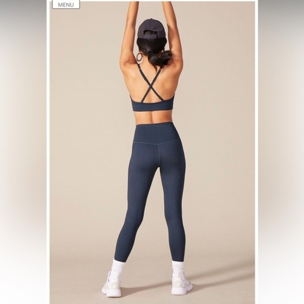 Girlfriend Collective Compressive High-Rise 19.5 Inseam Legging in Midnight Nav
